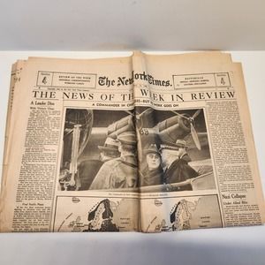 NY Times Section 4 Week in Review April 15, 1945 Commander in Chief Passes